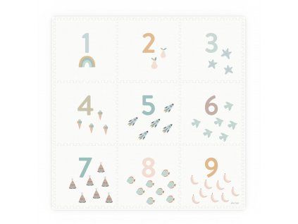 Oboustranná puzzle podložka PLAY&GO Čísla / Dots